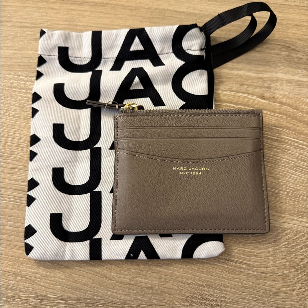 Marc Jacobs Taupe Card Holder